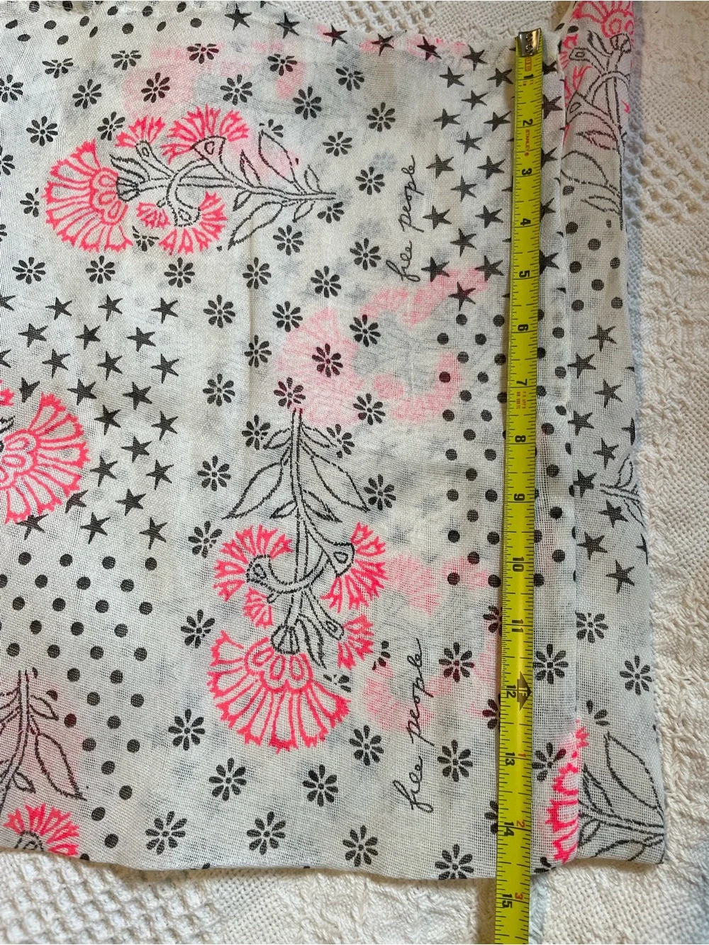Free People Boho Pattern Reusable Cloth Tote Bag